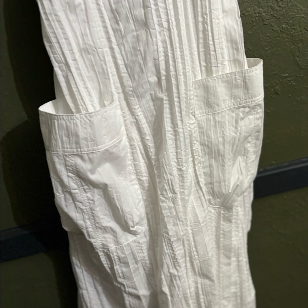 Urban Outfitters Crinkle White Sleeveless Dress - Picture 7 of 15